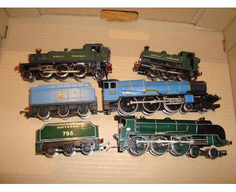 A tray of unboxed locos by Lima, Hornby and 2 x kit built locos as lotted.  F-G unboxed. (4)