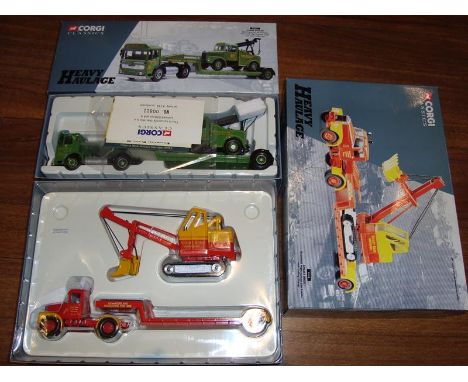 A pair of Corgi Heavy Haulage Sets comprising a 31003 "Chris Miller" and a 31010 "Short Bros"  VG-E in G-VG boxes