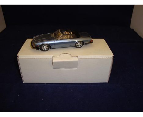 An SMTS Models CL72 - Jaguar XJS Cabriolet in light blue.  VG-E in VG box