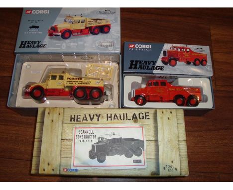 A group of three Corgi Heavy Haulage Tractor Units comprising numbers: 17905, 17501 and CC11102. VG-E in G-VG boxes.