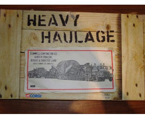 A Corgi Heavy Haulage CC12305 Eddie Stobart Scammell Contractor and Girder Trailer Set. VG-E in G box.
