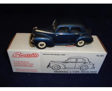 Somerville Models 149 - 1949 Vauxhall L Type Velox in blue VG-E in VG box