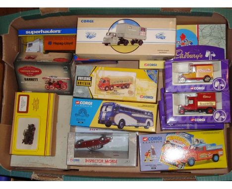 A group of mixed diecast by various manufacturers mostly by Corgi, to include several Corgi Classics.  VG-E in G-VG boxes. (1