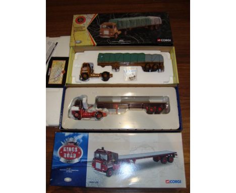 A pair of Corgi 1:50 Scale articulated lorries comprising a CC12603 BRS Eastern and a CC12601 JR Adams.  Both VG-E in G-VG bo