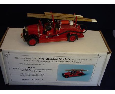 A Fire Brigade Models 1:48 Scale 1930s Dennis Big 4.  E in VG box.