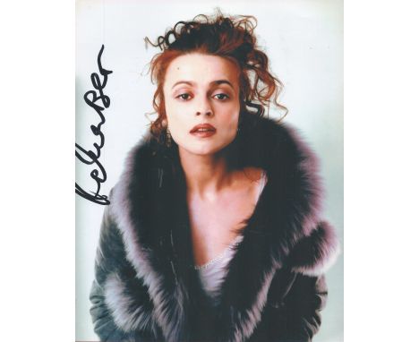 Helena Bonham Carter signed 10x8 colour photo. Helena Bonham Carter CBE (born 26 May 1966) is an English actress. Known for h