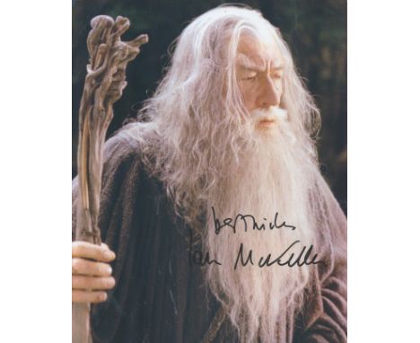Ian McKellen signed 10x8 Lord of the Rings colour photo. Sir Ian Murray McKellen CH CBE (born 25 May 1939) is an English acto