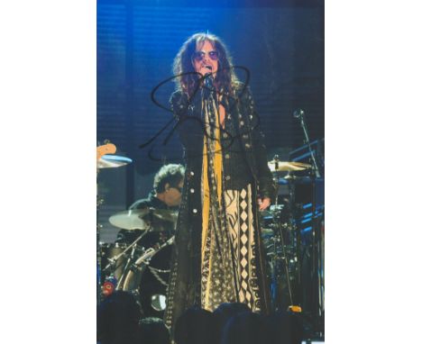 Steven Tyler signed Aerosmith 12x8 colour photo. Steven Victor Tallarico (born March 26, 1948), known professionally as Steve