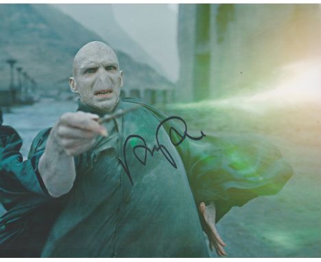Ralph Fiennes signed Lord Voldemort Harry Potter 10x8 colour photo. Ralph Nathaniel Twistleton-Wykeham-Fiennes born 22 Decemb