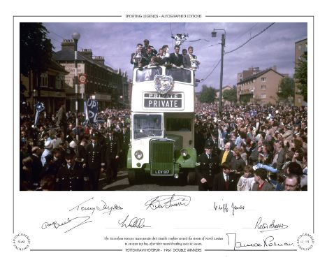 Football Autographed Tottenham 20 X 16 Limited Edition - A Superbly Produced Limited Edition Print, No. 2 Of 75 Issued, Measu