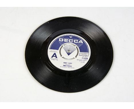 Sheephouse Demo 7" Single, Juicy Luicy b/w Ladder - UK 7" Demo release 1971 on Decca (F 13229) - Blue / White Labels with lar