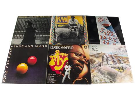 LP Records, approximately forty albums of various genres with artists including Paul McCartney, Wings, Neil Young, Santana, C