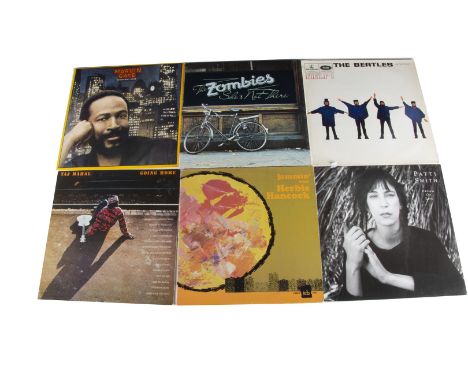 LP Records / Programmes, approximately sixty albums of various genres with artists including The Beatles, The Zombies, Marvin