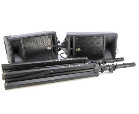 Yamaha PA Speakers /Mixer / Stands, a pair of Yamaha Stagepas 300 Portable PA system speakers with two Ultimate Support stand