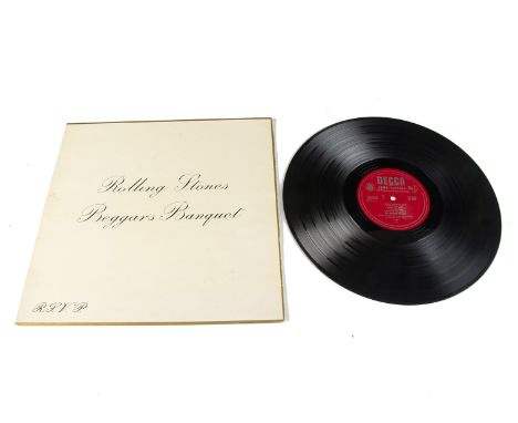 Rolling Stones LP, Beggars Banquet LP - Original UK Mono Release 1968 on Decca (LK 4955) - Laminated Gatefold Sleeve with Unb