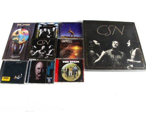 CSN&amp;Y and Related CDs / Box Sets, three box sets and twenty-four CDs of Crosby, Stills, Nash, Young and related including