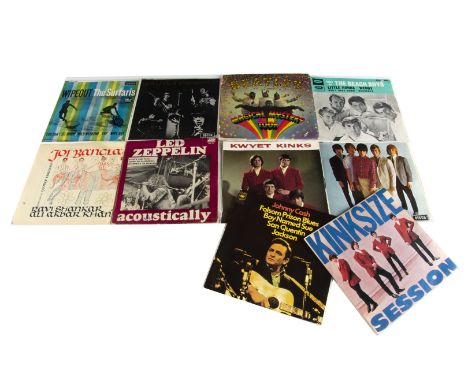 Sixties EPs, ten EPs of mainly Sixties artists comprising Ravi Shankar - Joi Bangla, Led Zeppelin - Acoustically, Beatles - M