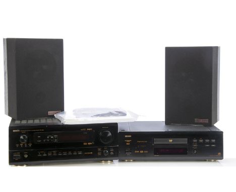 Denon Surround Sound Receiver / DVD / Mission Speakers, a Denon Surround Sound Receiver model AVR-2802 s/n 2021506564, Denon 