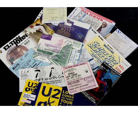 Concert Tickets, twenty-six Concert Tickets, mainly from 1970s to the 1990s with artists including David Bowie, Tin Machine, 