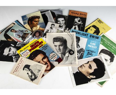 Elvis Presley Memorabilia, large collection of Elvis memorabilia comprising approximately twenty-eight Photos / Postcards, ap