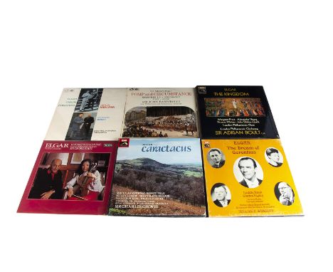 Classical Box Sets / LPs / Elgar, eleven Box Sets and approximately one hundred LPs of Elgar music including The Kingdom, Car