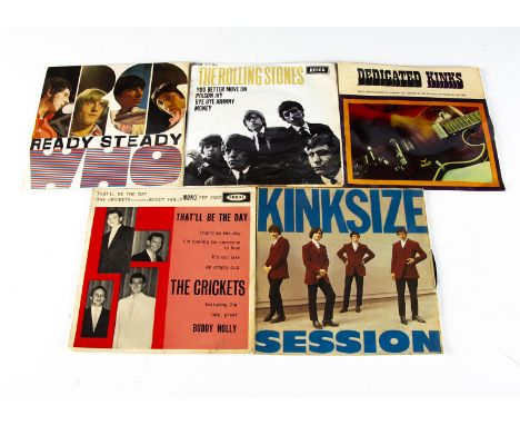 Sixties EPs, five original EPs from the Sixties comprising The Who - Ready Steady Who (EX/VG), The Kinks - Kinksize Sessions 