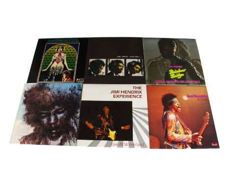 Jimi Hendrix LPs, ten albums comprising The Cry Of Love, Experience, Isle Of Wight, Monterey International Pop Festival, War 