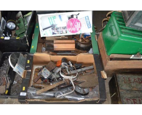 Two boxes of various hand tools