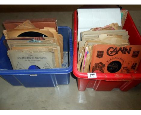 A large collection of 78 rpm records including Ruby Murray, Harry Belafonte etc, well over 100, condition reports cannot be d