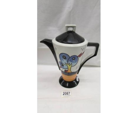 A signed Lorna Bailey Burslem Way design teapot, in good condition with no cracks or chips.