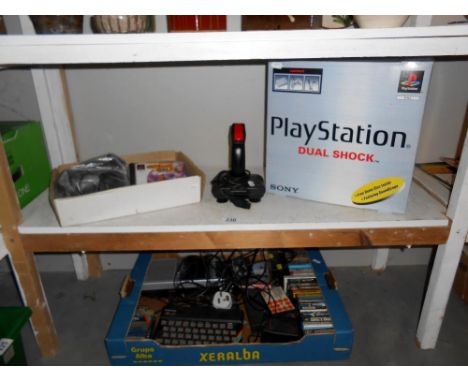 A large quantity of 80/90's Playstation console, controls, games etc ****Condition report**** Postage to Mainland UK £25+VAT=
