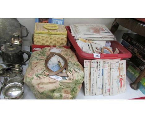 A good lot of assorted knitting and sewing items including vintage patterns. ****Condition report**** Postage to Mainland UK 