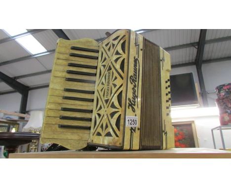 A vintage Hugo Rauner accordion.