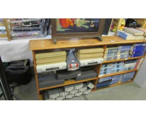 A solid pine book shelf.