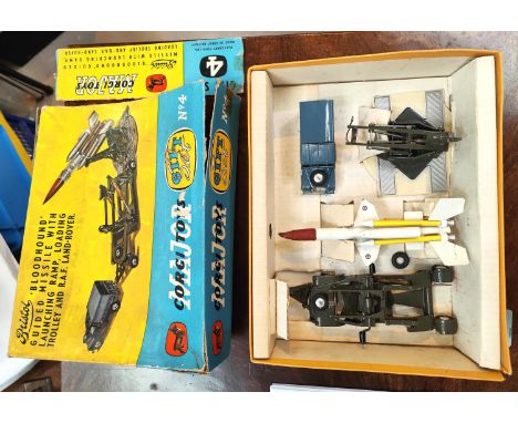 An originally boxed Corgi Gift Set: No. 4 containing the Bloodhound Guided Missile with Launching Ramp, Loading Trolley and R