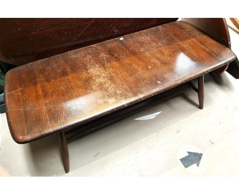 An Ercol dark wood coffee table