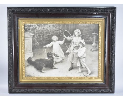 A Framed Arthur Elsley Print, Not Caught Yet, Subject 59x42cm 