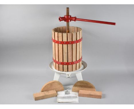 An Unused Clarke's 6 Litre Fruit Press with Instruction leaflet 
