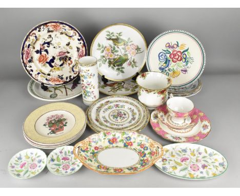 A Collection of Various Ceramics to Comprise Royal Albert Lady Carlyle Tea Trio, Poole Plate, Masons Plate, Coalport Ming Ros