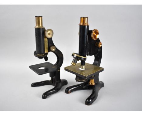 Two Vintage Brass Mounted Microscopes by Watson &amp; Beck, Incomplete 