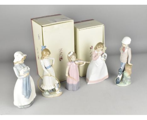 A Collection of Five Various Nao Figures, Two with Boxes 