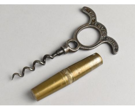 A Vintage Signet Lever Corkscrew together with a Pocket Corkscrew 