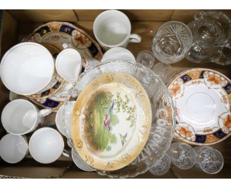Selection of china and glass including a Diamond Pottery Hanley teapot and stand, Atlanta Salisbury fine china tea wares and 