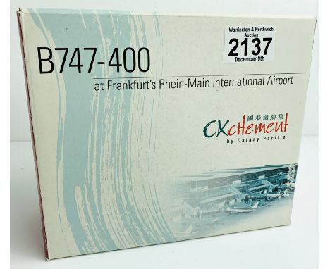 1:500 Cxcitement Cathay Pacific B747-400 Frankfurt Airport - Boxed P&amp;P Group 1 (£14+VAT for the first lot and £1+VAT for 