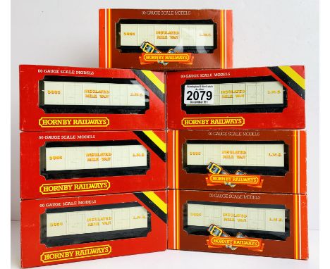 7x Hornby LMS Insulated Milk Vans - All Boxed. P&amp;P Group 2 (£18+VAT for the first lot and £3+VAT for subsequent lots) 