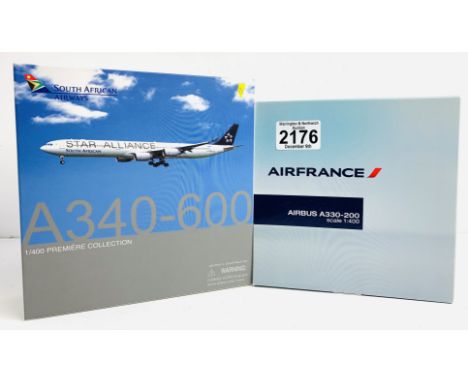 2x Dragon Wings 1:400 Airliners - To Include: Air France A330-200, A340-600 South African Airways - Boxed, P&amp;P Group 2 (£