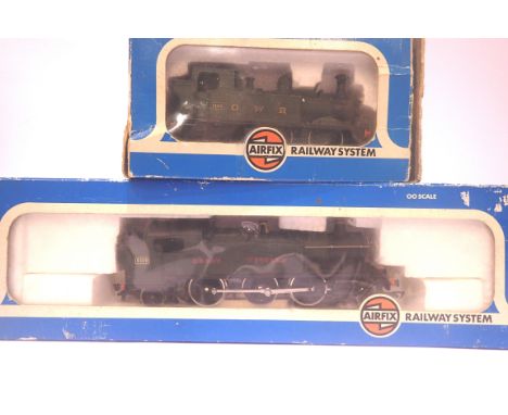 Airfix Prairie tank 6110 and 0.4.2 tank 1466, both GWR green. P&amp;P Group 2 (£18+VAT for the first lot and £3+VAT for subse