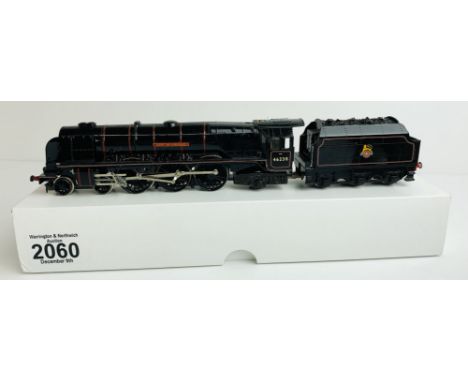 Hornby OO Gauge 46238 'City of Carlisle' Repainted Gloss Black - Supplied in Plain White Box P&amp;P Group 1 (£14+VAT for the