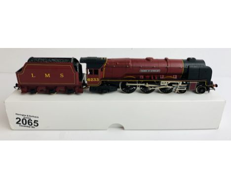 Hornby OO LMS Crimson 6233 'Duchess of Sutherland' Loco - In Plain White Box P&amp;P Group 1 (£14+VAT for the first lot and £