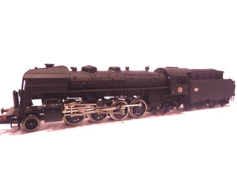 Jouef 2.8.2 and Bogie tender SNCF black, 141 R 1264, Argentan. P&amp;P Group 1 (£14+VAT for the first lot and £1+VAT for subs